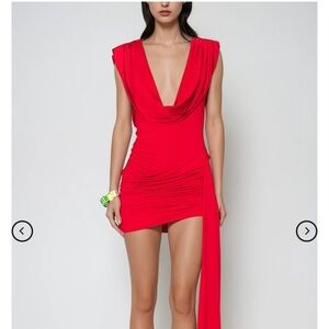 Elegant Red Mini Dress